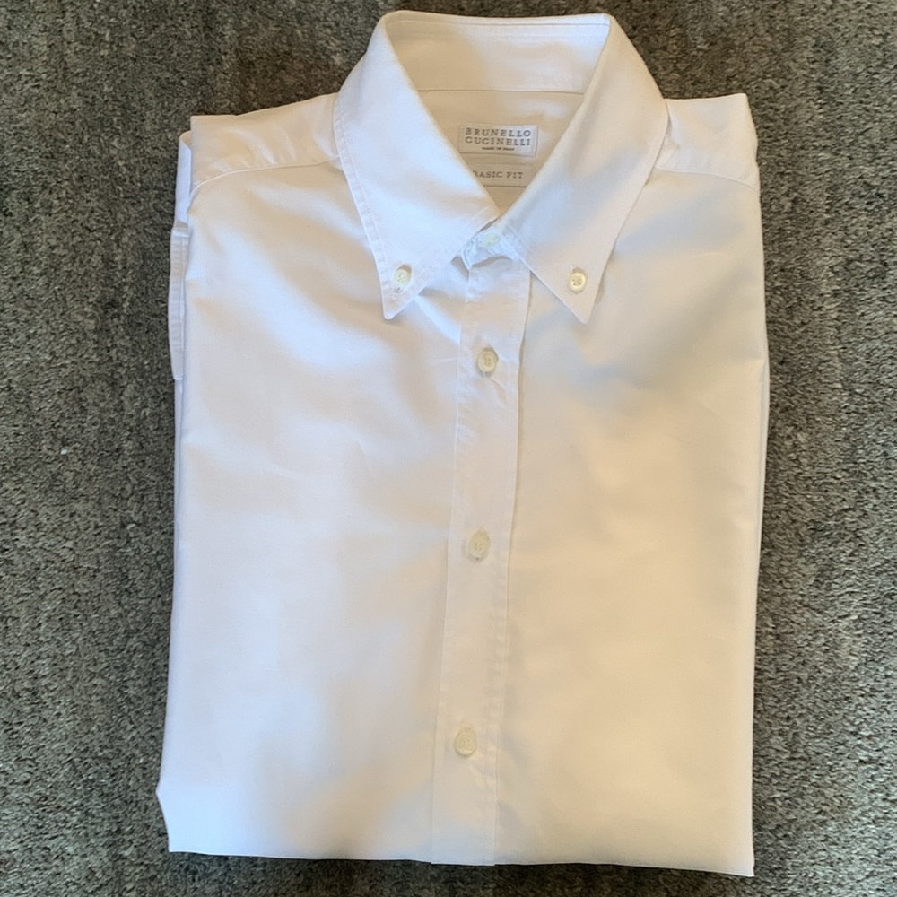 Brunello Cucinelli white button down